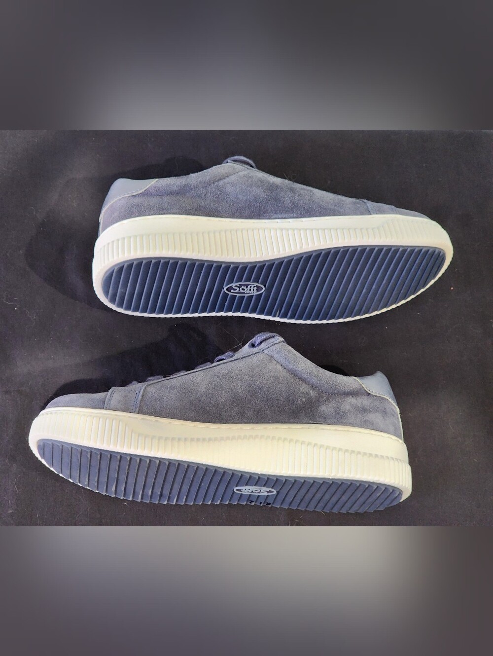 SOFFT | Fianna Lace-Up Suede Sneakers | Washed Indigo/Steel | U.S. Womens 7 - Picture 6 of 10